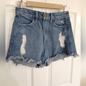 Show Me Your Mumu Houston high waisted palm tree shorts Vacation Resort Size 25